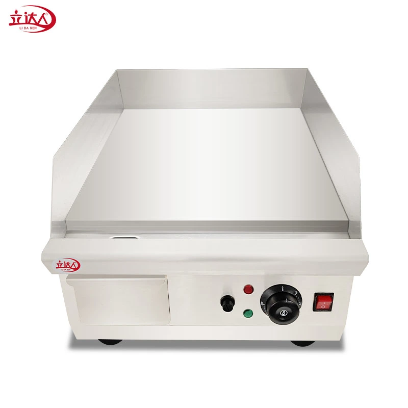 Cooking Machines CE Approved Countertop Griddle with Flat Plate Electric Contact Grill