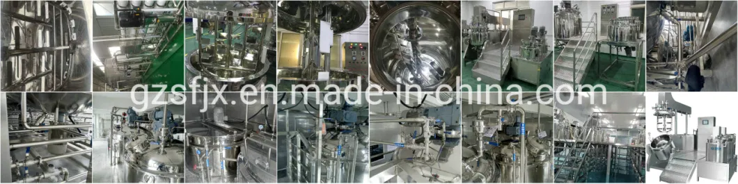 Vacuum Emulsifying Mixer Machine Tomato Paste Cream Lotion Ketchup Mayonnaise Mixing Making Machine Sleeping Mask Production Tank