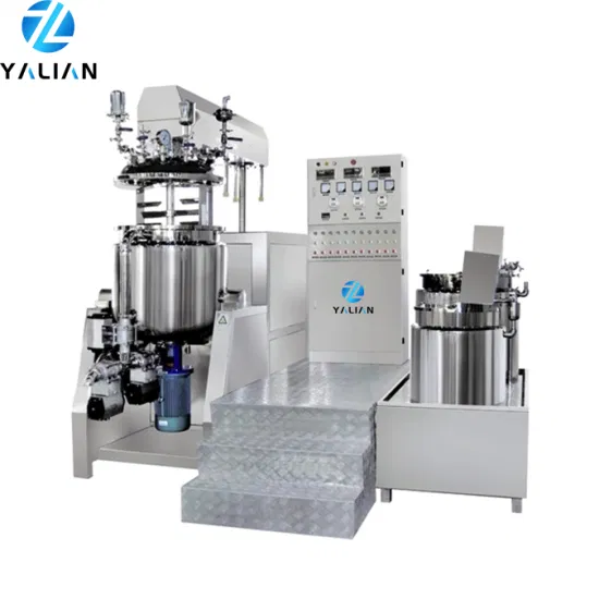 Bottom Homogenizer Paste Syrup Vacuum Emulsifying Mixer, Cosmetic Cream Gel and Lotion Ointment Homogenizing Pharmacy Machine