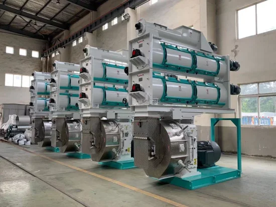 Chicken Sheep Poultry Cattle Livestock Dairy Large Animal Complete Animal Feed Pellet Making Production Line for Sale Animal Food Processing Line