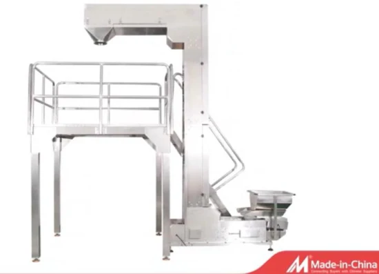 High Quality Inclined Bowl Elevator Conveyor for Biscuits Food Material Packing Machine Machinery